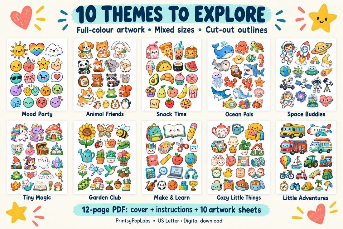 DIY Super Cute Stickers, preview 2
